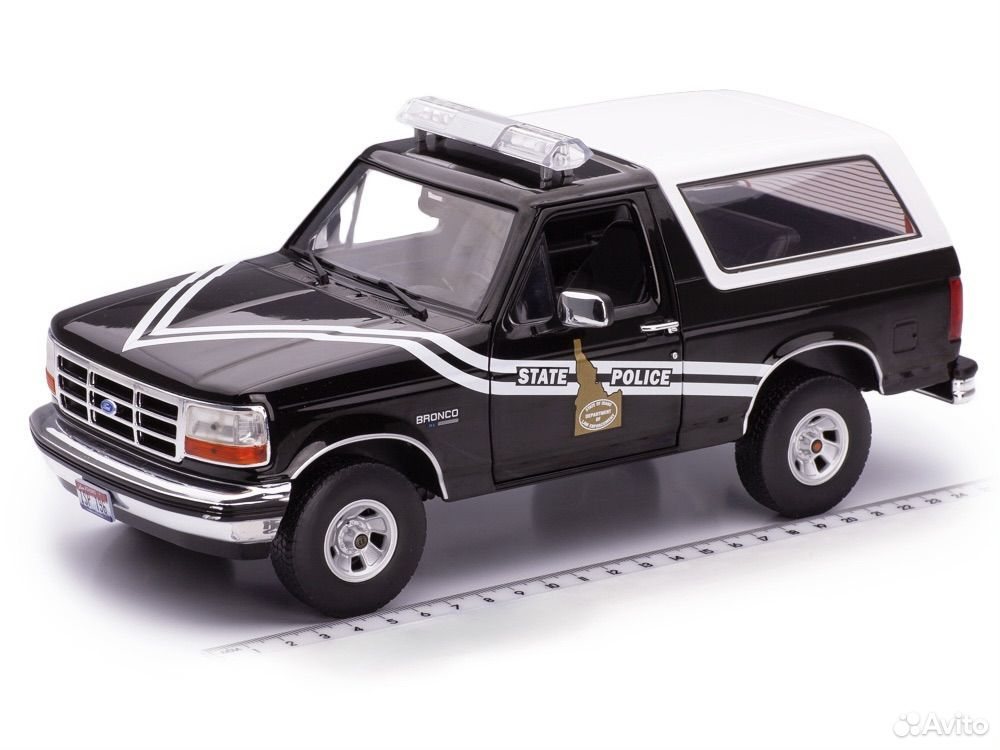 Коллекционная модель Ford Bronco "Idaho State Police" 1996 1:18