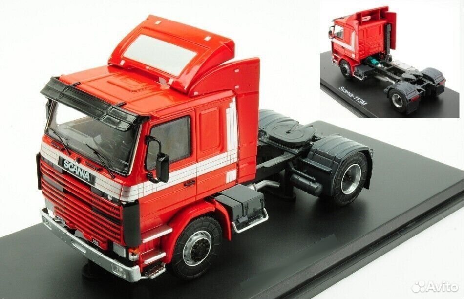 Коллекционная модель седельного тягача Scania 113M 1994 Red 1:43