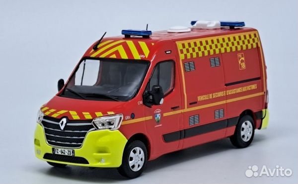 Коллекционная модель Renault Master III Vsav Sdis 06 2019 1:43