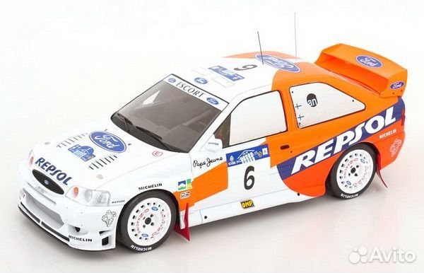 Коллекционная модель Ford Escort WRC #6 Kankkunen/Repo 1:18