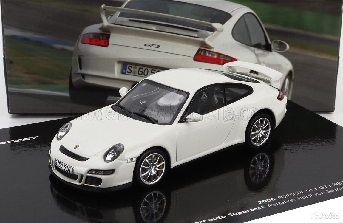 Коллекционная модель Porsche 911 GT3 Coupe 25th Anniversary 2006 1:43