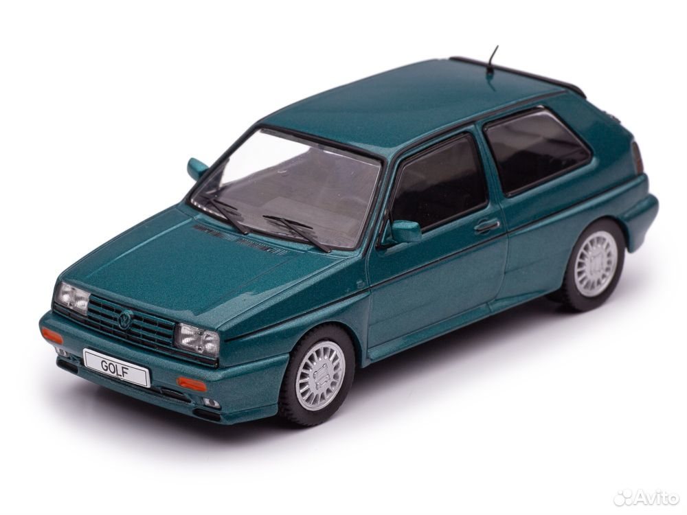 Коллекционная модель VW Golf II Rally G60 1990 Green Metallic 1:43