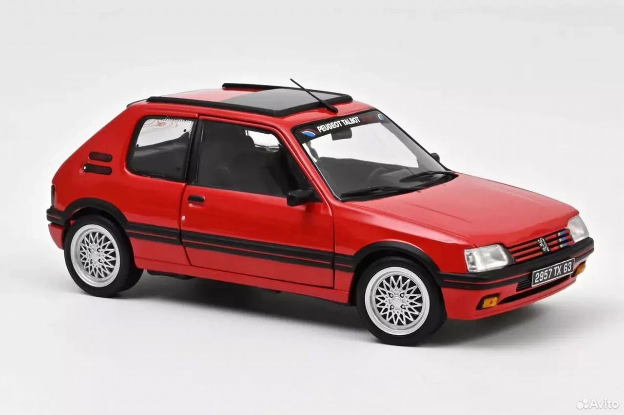 Коллекционная модель Peugeot 205 GTi 1.9 PTS 1991 Vallelunga Red 1:18