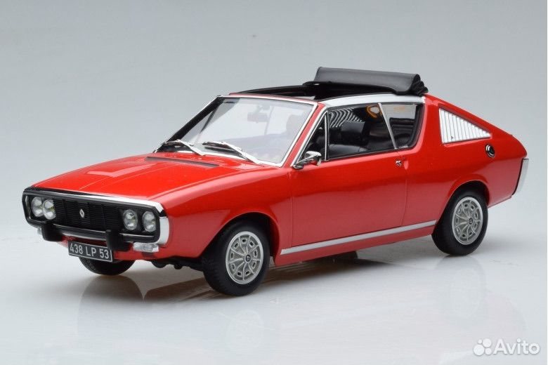 Коллекционная модель Renault 17 Gordini 1975 Red 1:18 Norev