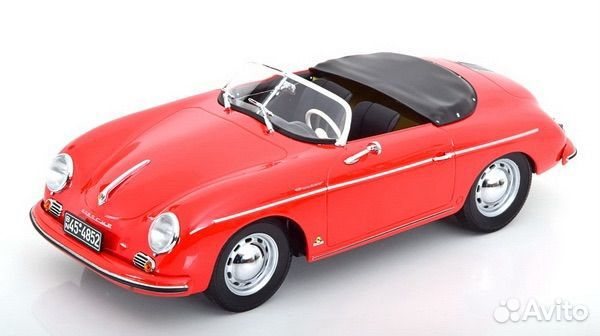 Коллекционная модель Porsche 356 Speedster 1954 Red 1:18 Norev