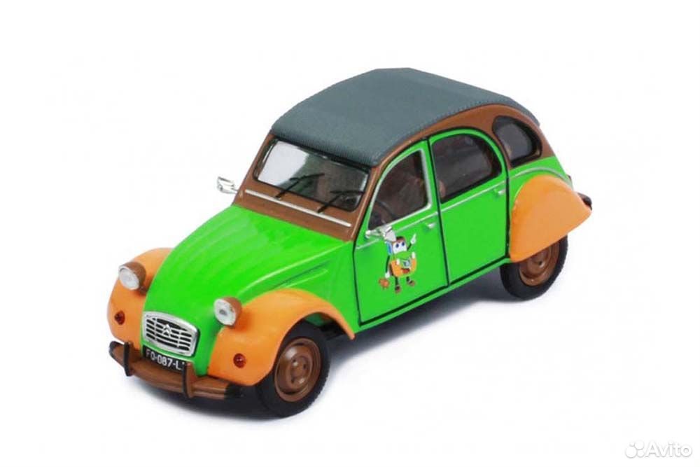 Коллекционная модель Citroen 2 CV "Deuchie" 1978 Green/Orange 1:43