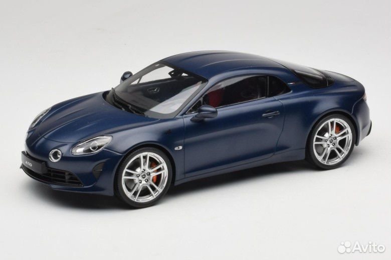 Коллекционная модель Alpine A110 S 2025 Matte Storm Blue 1:18