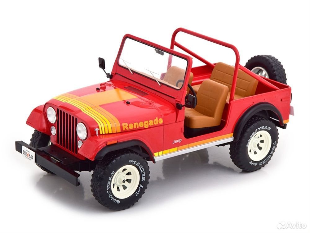 Коллекционная модель Jeep CJ-7 "Renegade" 4х4 1976 Red 1:18 MCG