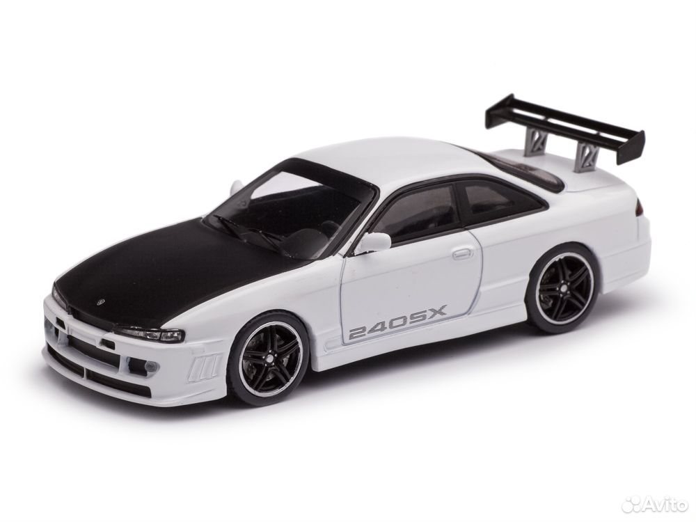 Коллекционная модель Nissan 240SX (S14) 1997 White/Black 1:43