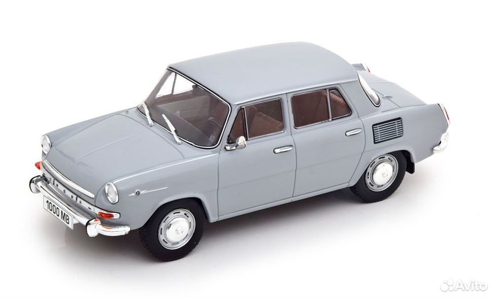 Коллекционная модель Skoda 1000 MB 1965 Light Grey 1:24 WhiteBox
