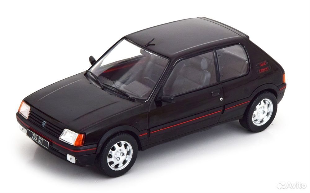 Коллекционная модель Peugeot 205 GTI 1988 Black 1:24 WhiteBox