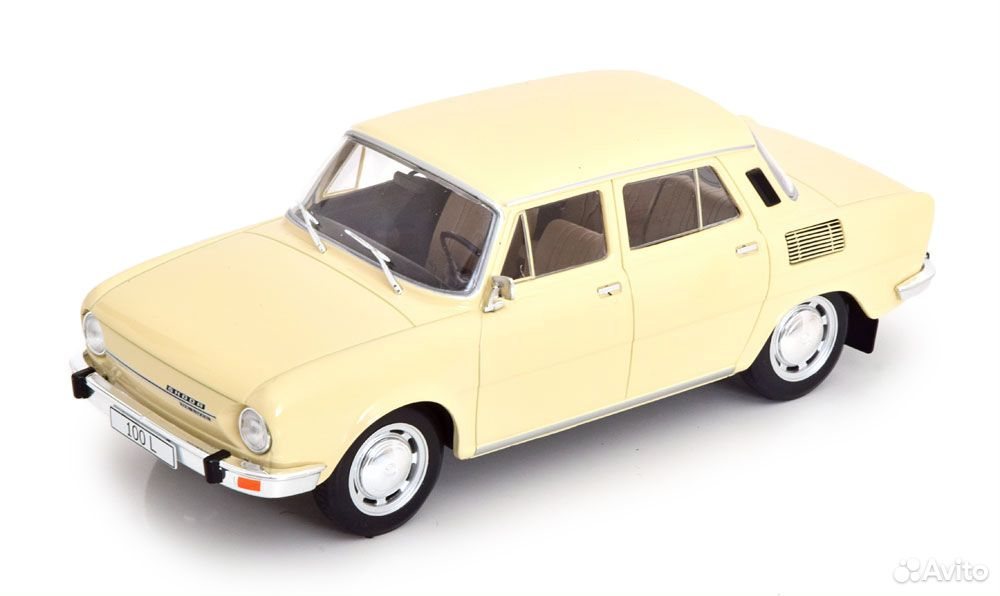 Коллекционная модель Skoda 100 L 1969 Light Beige 1:24 WhiteBox