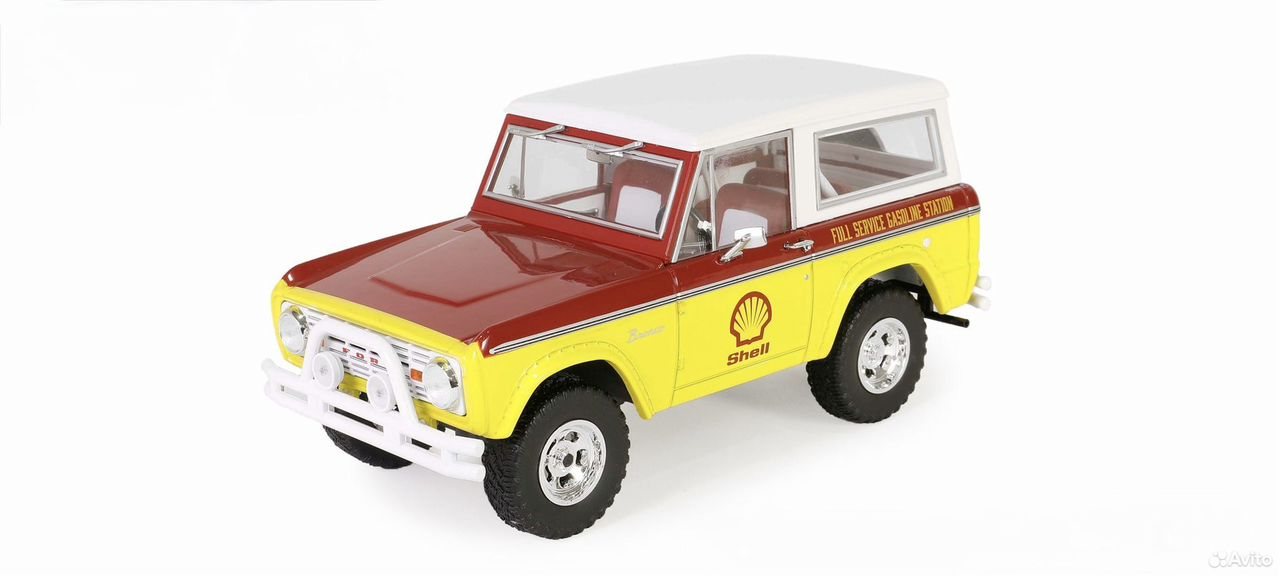 Коллекционная модель Ford Bronco "Shell Oil" 1977 1:24