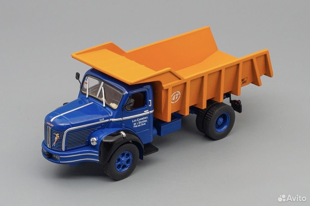 Коллекционная модель самосвала Berliet GLM 10 1953 Blue/Orange 1:43