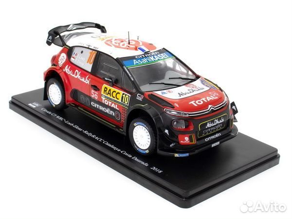 Коллекционная модель Citroen C3 WRC #10 Loeb/Elena Winner 1:24