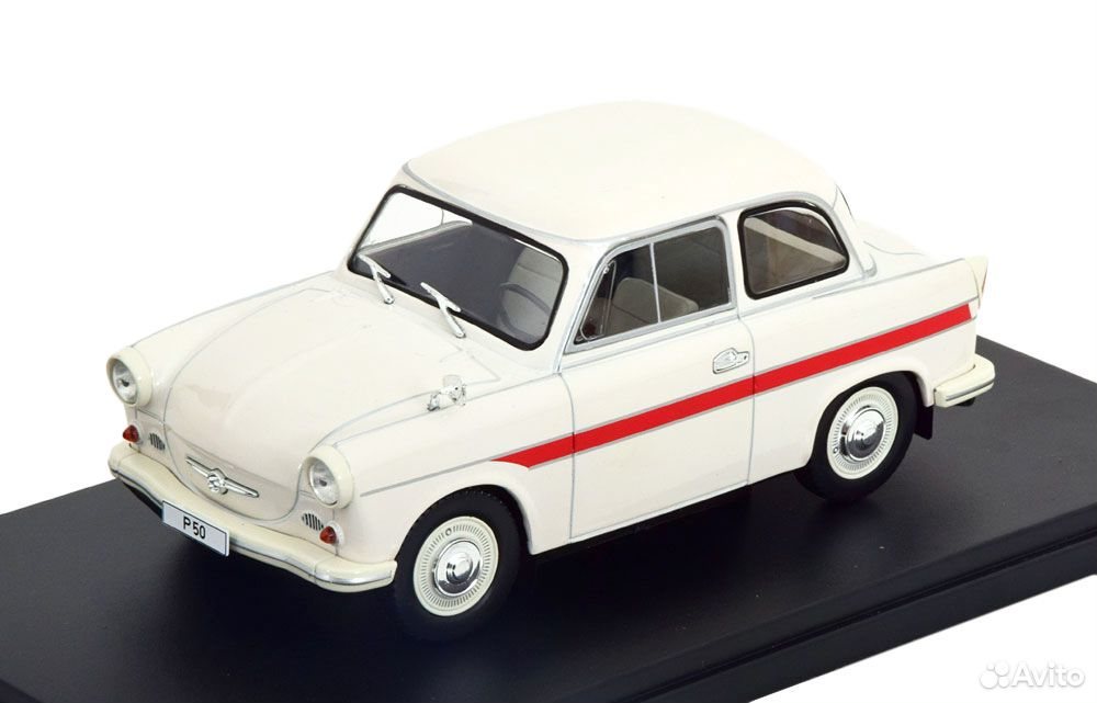 Коллекционная модель Trabant P50 1959 White 1:24 WhiteBox