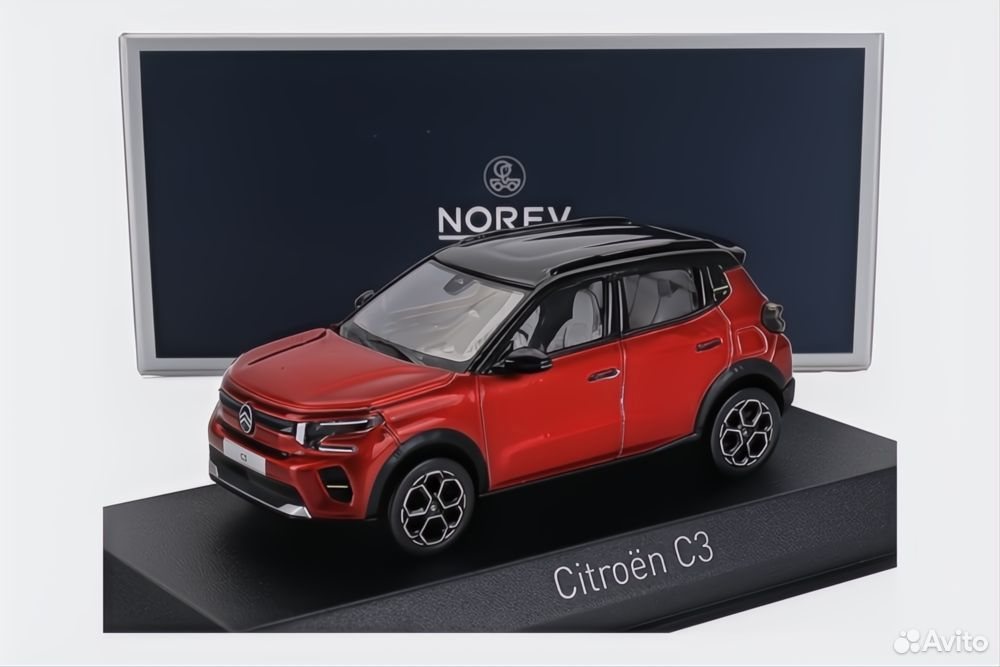Коллекционная модель Citroen C3 2024 в двух цветах 1:43 Norev