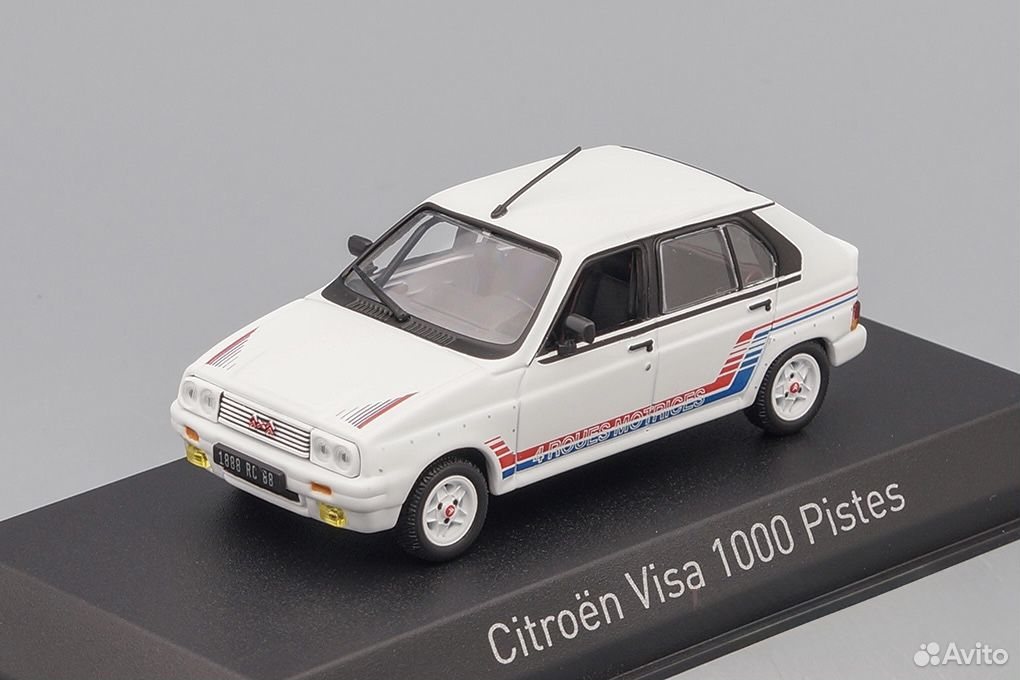 Коллекционная модель Citroen Visa 1000 Pistes 1983 White/Blue/Red 1:43
