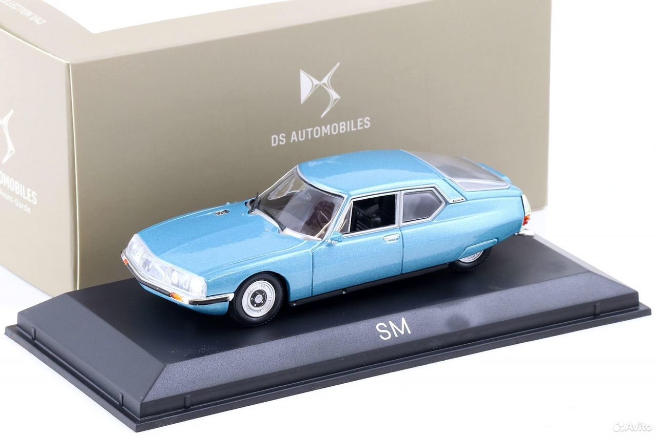 Коллекционная модель Citroen SM 1970 Platinum Blue 1:43 Norev