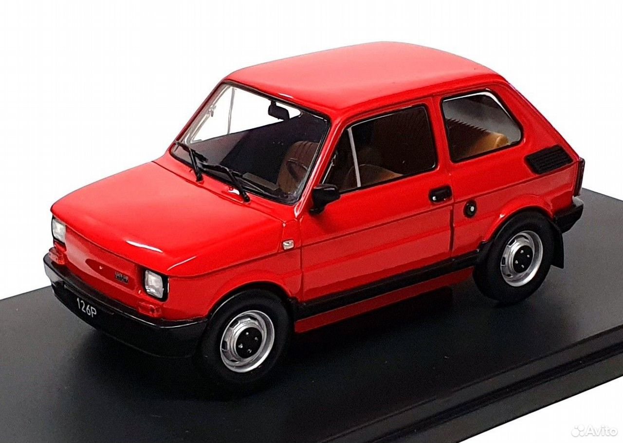 Коллекционная модель Fiat 126P 1985 Red 1:24 WhiteBox