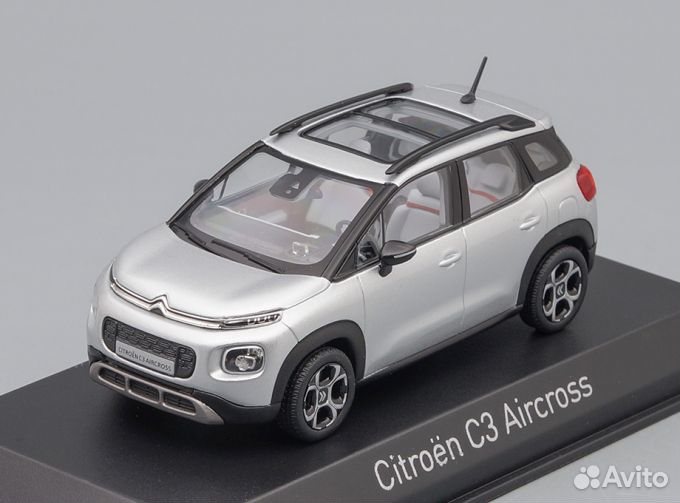 Коллекционная модель Citroen C3 Aircross 2017 Cosmic Silver 1:43