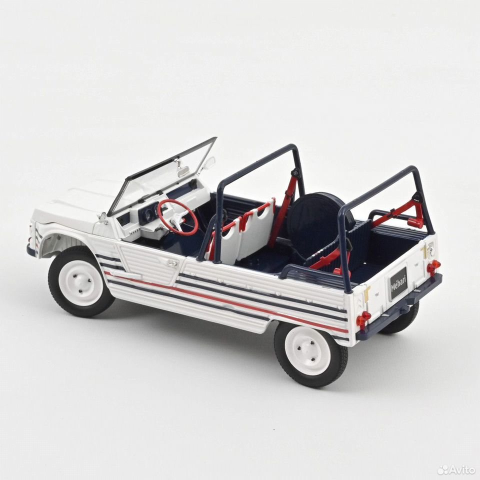 Коллекционная модель Citroen Mehari Electric 2016 White/Blue/Red 1:18