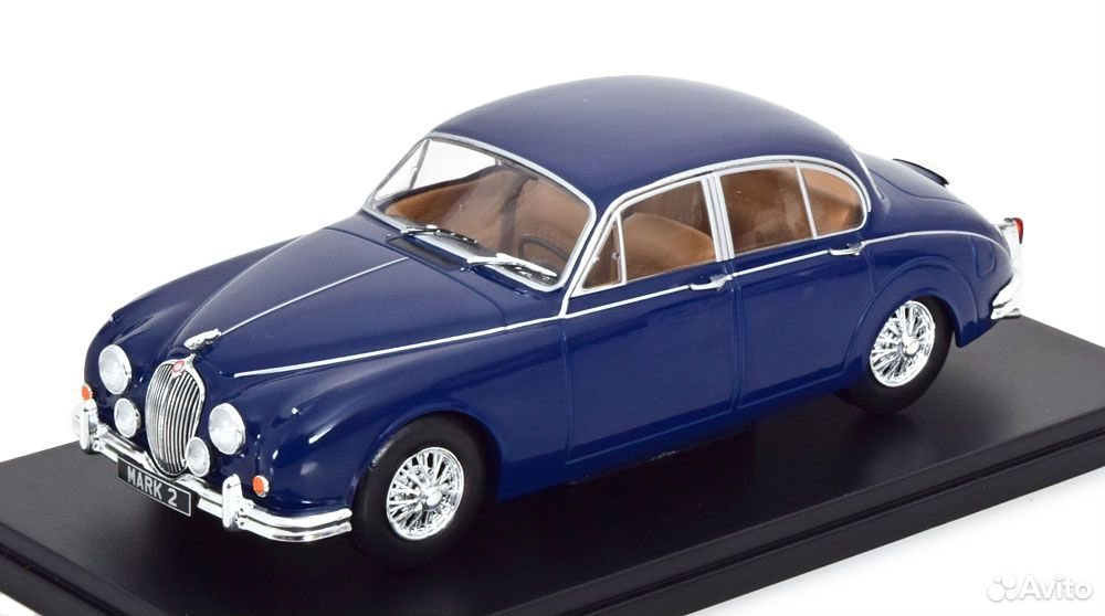 Коллекционная модель Jaguar Mkii 1960 Blue 1:24 WhiteBox