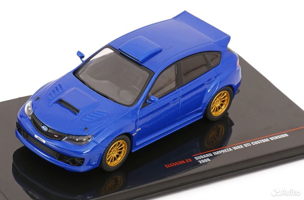 Коллекционная модель Subaru Impreza WRX STI Custom 2009 Blue 1:43