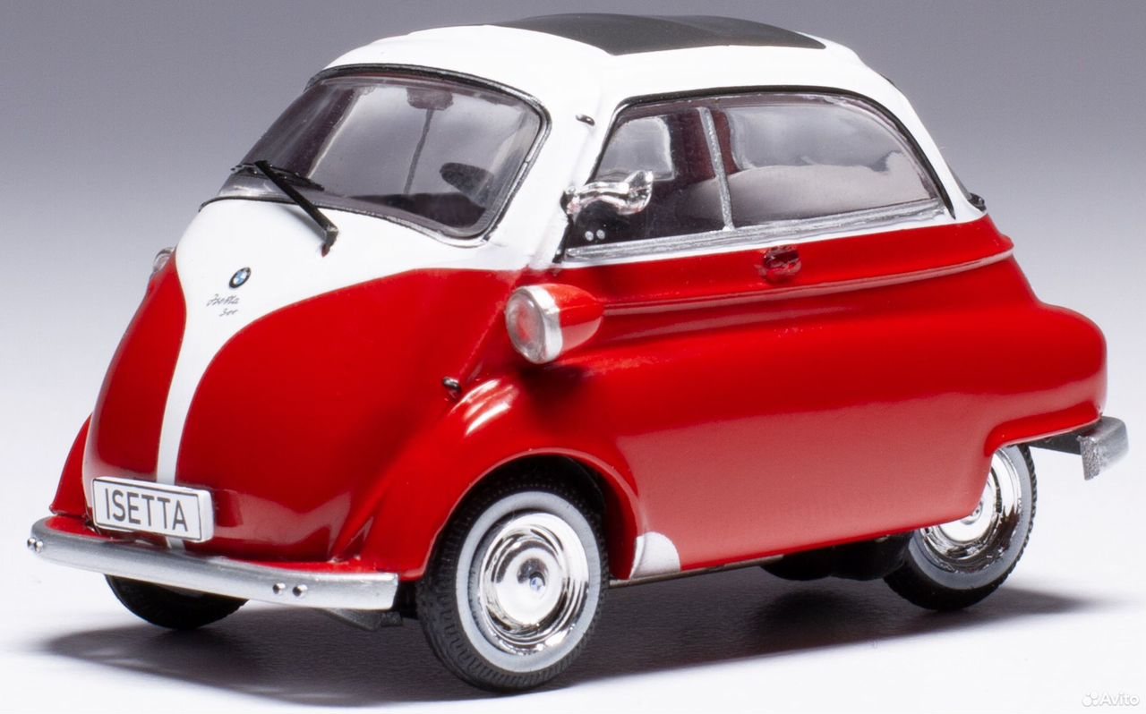 Коллекционная модель BMW Isetta 1959 Red/White 1:43 IXO