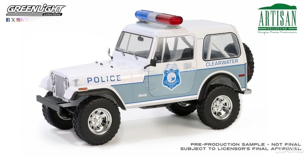 Коллекционная модель Jeep CJ-7 4х4 1982 1:18 GreenLight
