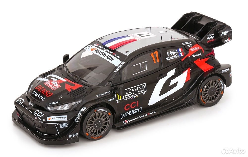 Коллекционная модель Toyota GR Yaris Rally1 #17 2025 1:18 IXO