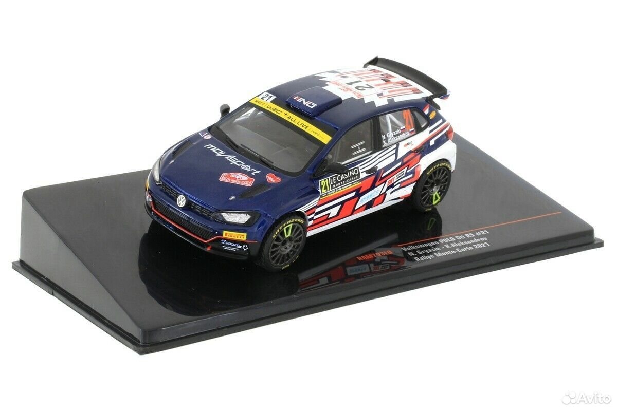 Коллекционная модель VW Polo GTI R5 (7 видов) 1:43 IXO