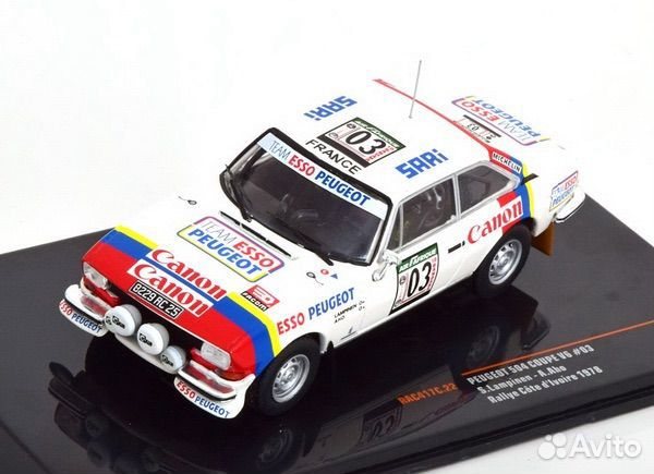 Коллекционная модель Peugeot 504 Coupe V6 #3 Lampinen/Aho 1:43