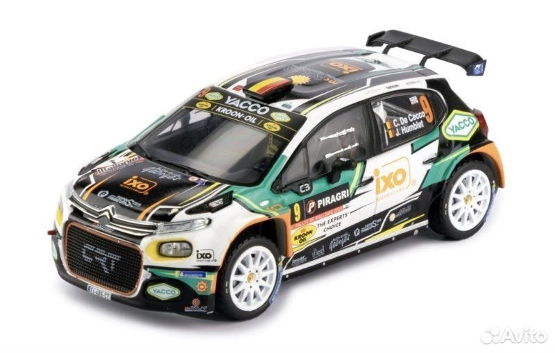 Коллекционная модель Citroen C3 Rally2 #9 2024 1:43 IXO