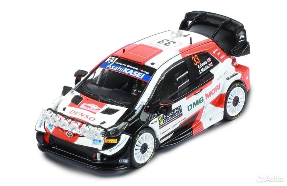 Коллекционная модель Toyota Yaris WRC #33 2021 1:43 IXO
