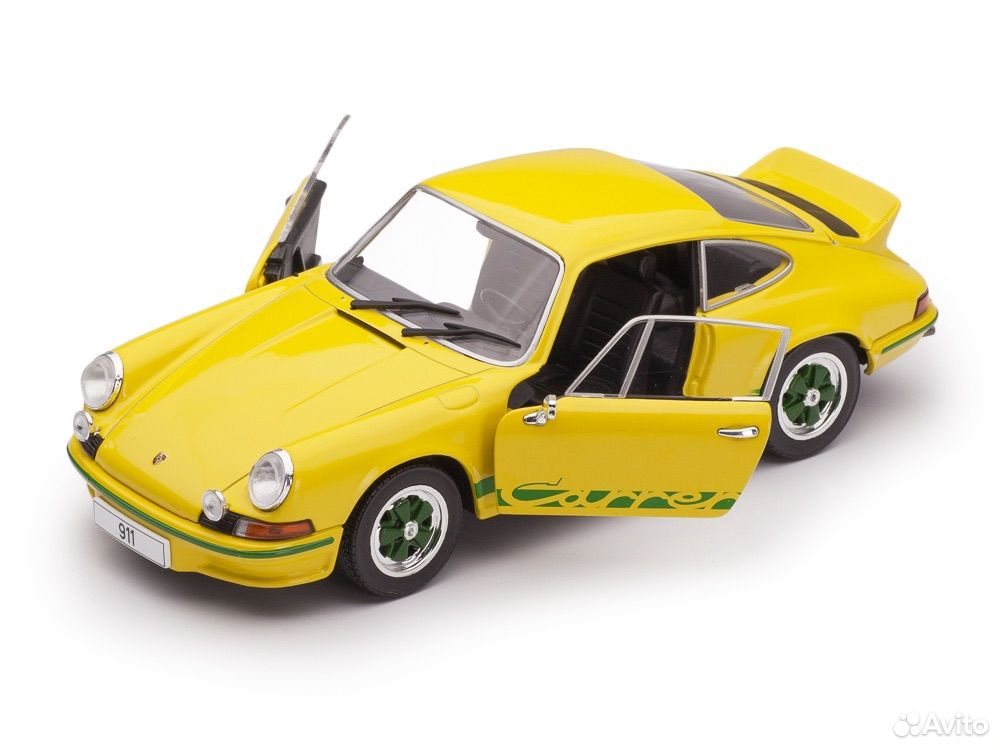 Коллекционная модель Porsche 911 Carrera 2.7 RS 1972 Yellow/Green 1:18