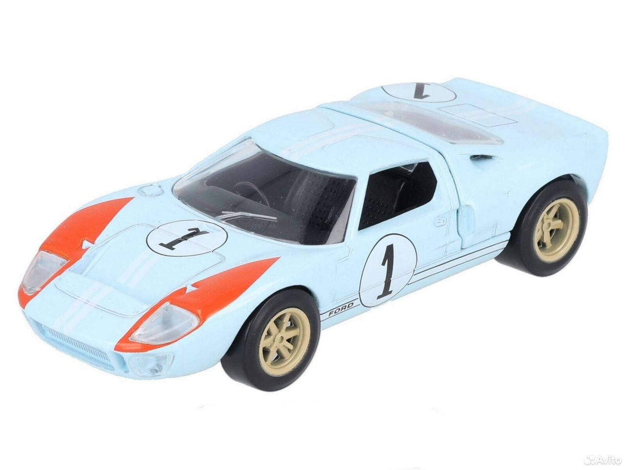 Коллекционная модель Ford GT40 #1 "Gulf Team" 1966 Blue 1:43