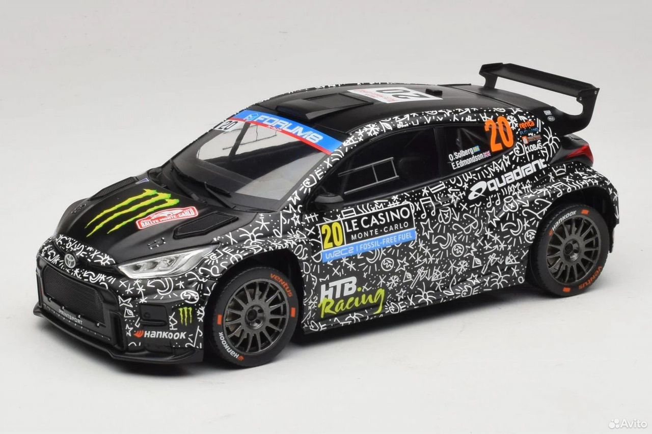 Коллекционная модель Toyota GR Yaris Rally2 Solberg/Edmondson 2025 1:18