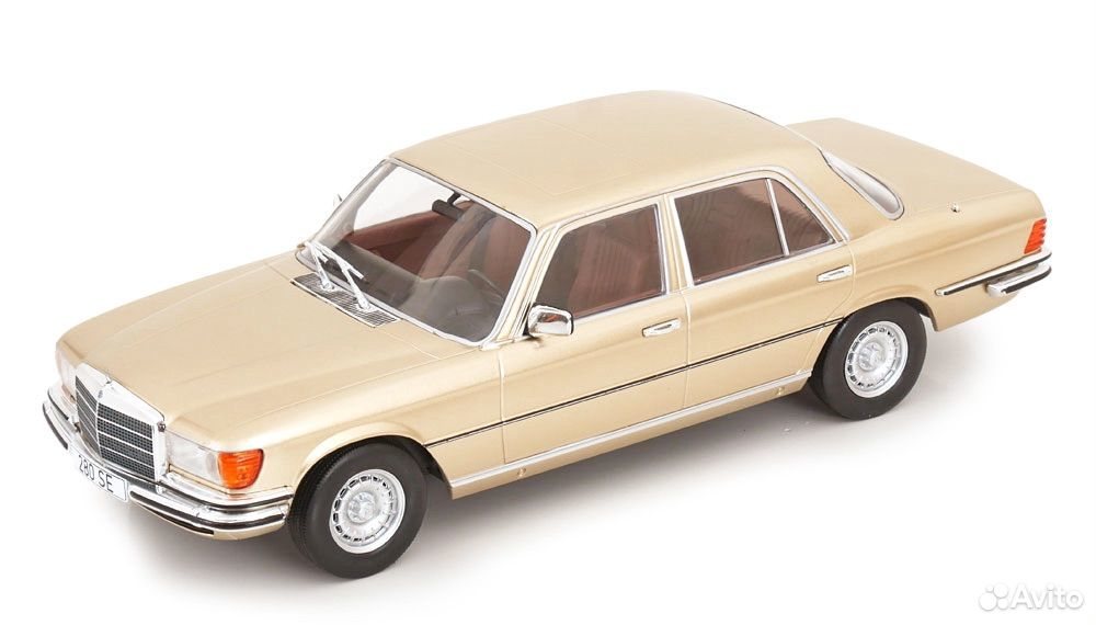 Коллекционная модель Mercedes-Benz S-Class (W116) 1972 Beige 1:18