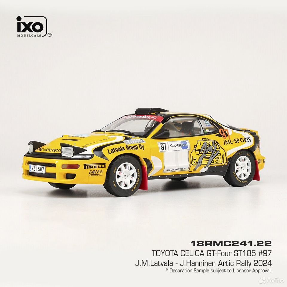 Коллекционная модель Toyota Celica Turbo 4WD #97 Latvala/H 1:18