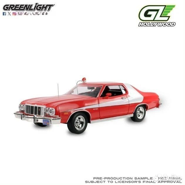 Коллекционная модель Ford Gran Torino 1976 1:24 GreenLight