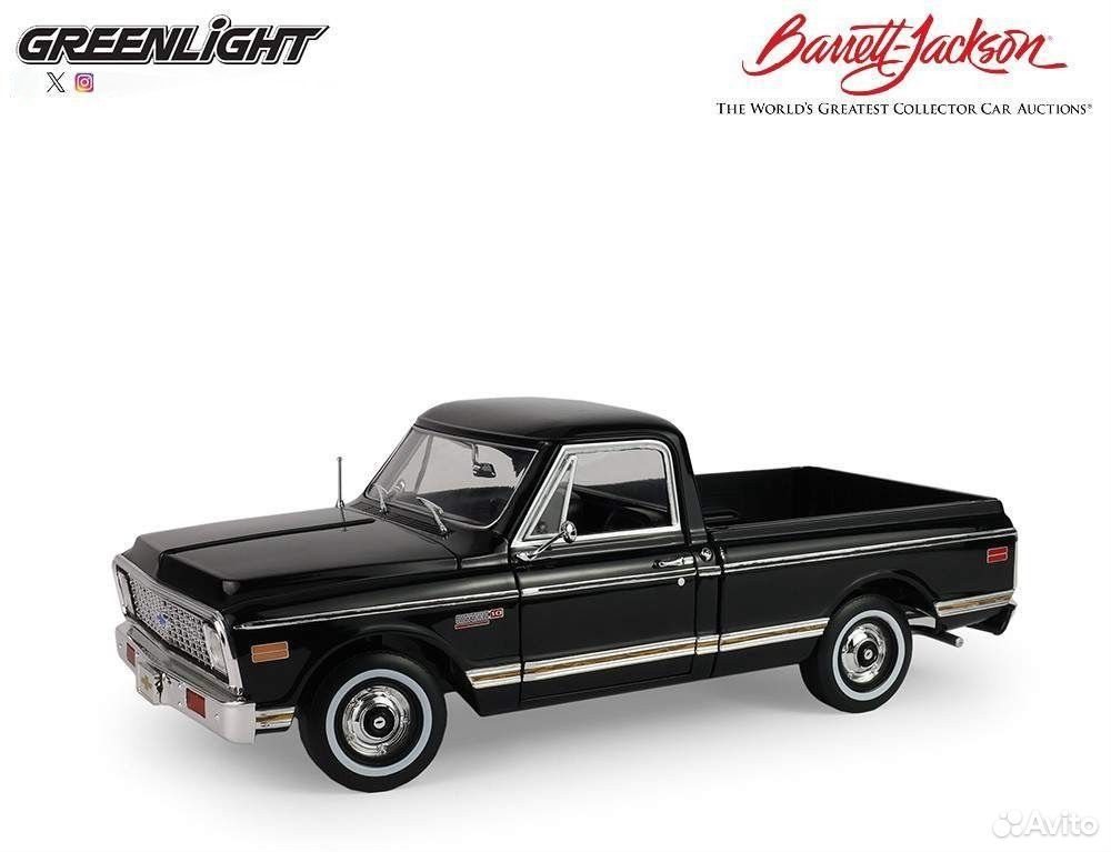 Коллекционная модель Chevrolet C-10 Custom пикап 1971 Black 1:18