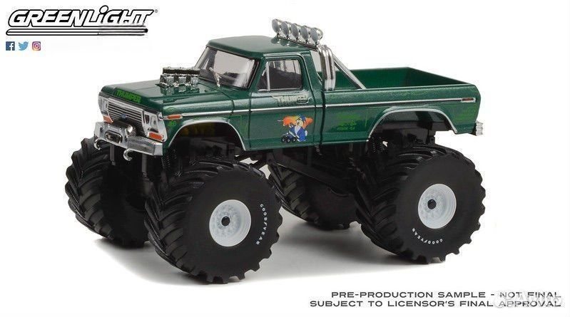 Коллекционная модель Ford F-250 Monster Truck Bigfoot 1975 Green 1:43