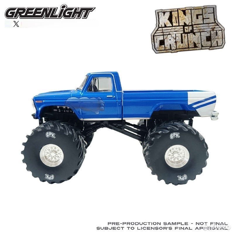 Коллекционная модель Ford F-250 Monster Truck Bigfoot 1976 Blue 1:43