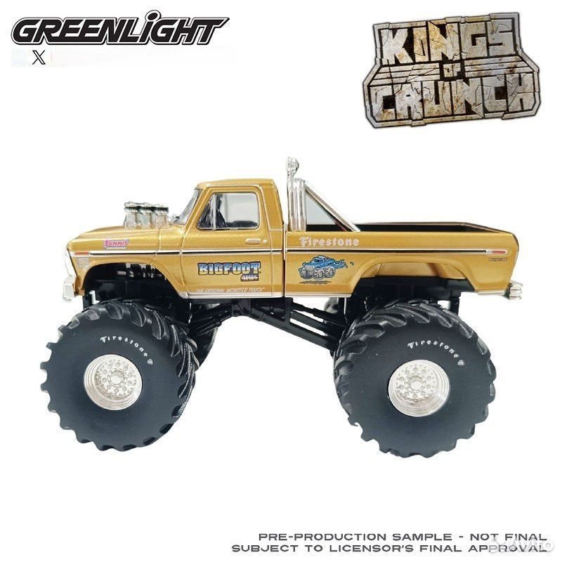 Коллекционная модель Ford F-250 Monster Truck 1979 Gold Metallic 1:43
