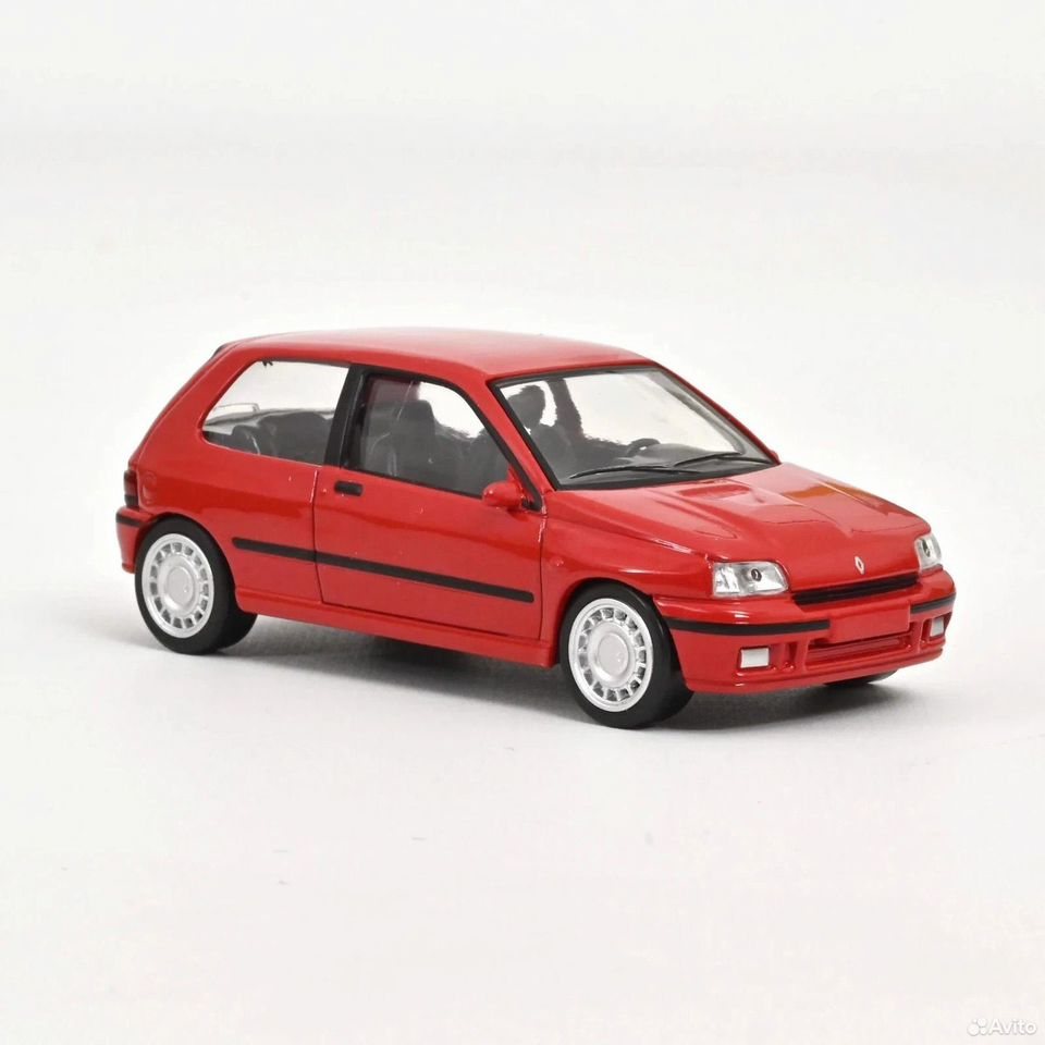 Коллекционная модель Renault Clio 16S 1991 Red 1:43 Norev