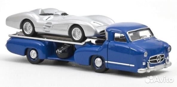 Набор Mercedes-Benz racing-car transporter 1:64