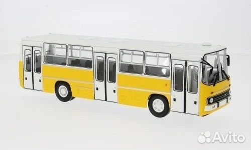 Коллекционная модель автобуса Ikarus 260.06 1975 White/Yellow 1:43