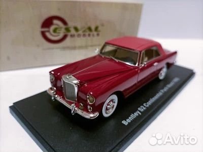 Коллекционная модель Bentley S2 Continental Pard Ward1962 Dark Red 1:43